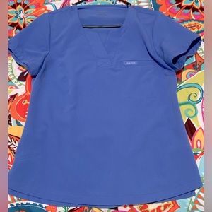Jaanuu Ceil Blue Scrub Top small
